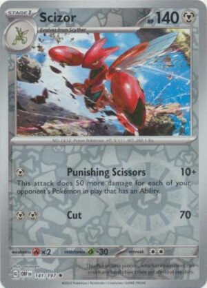 SV Obsidian Flames 141/197 Scizor (Reverse Holo)