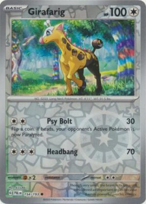 SV Paldea Evolved 154/193 Girafarig (Reverse Holo)