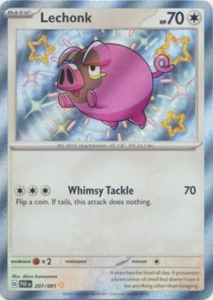SV Paldean Fates 207/091 Lechonk (Holo Shiny)