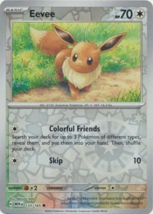Scarlet & Violet 151 133/165 Eevee (Reverse Holo)