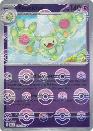 SV Black Bolt 039/086 Reuniclus (POKE BALL Reverse Holo)