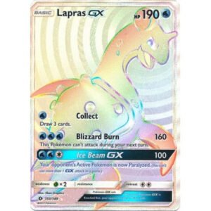 Sun and Moon (Base Set) 151/149 Lapras GX (Hyper Rare)