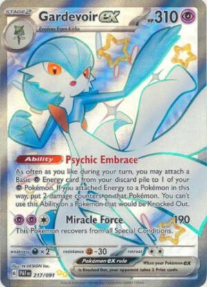 SV Paldean Fates 217/091 Gardevoir ex (Full Art Shiny)
