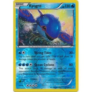 XY Primal Clash 53/160 Kyogre (Reverse Holo)