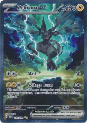 SV Black Bolt 166/086 Zekrom ex (Special Illustration Rare Full Art)