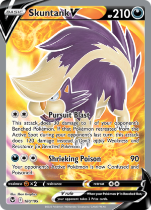 SWSH Silver Tempest 180/195 Skuntank V (Full Art)