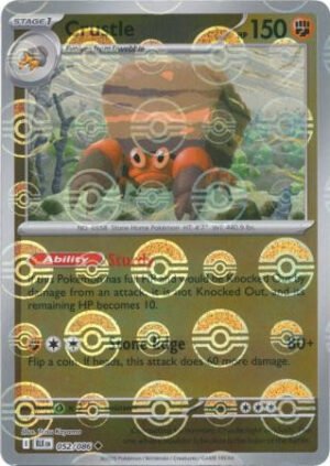 SV Black Bolt 052/086 Crustle (POKE BALL Reverse Holo)