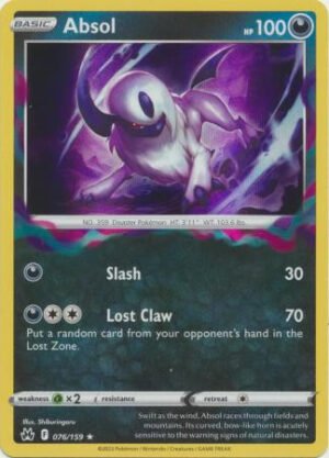 Crown Zenith 076/159 Absol (Holo)