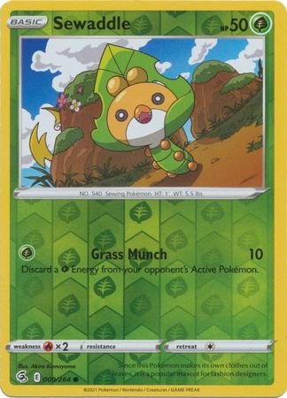Fusion Strike 009/264 Sewaddle (Reverse Holo)