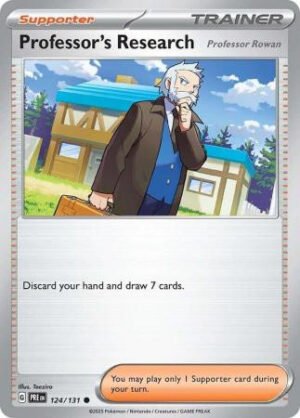 SV Prismatic Evolutions 124/131 Professor's Research [Professor Rowan]