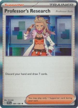 Scarlet & Violet (Base Set) 189/198 Professor's Research [Sada] (Holo)