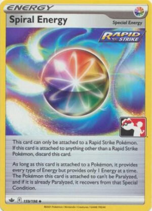 Chilling Reign 159/198 Spiral Energy (Prize Pack League Promo Non-Holo)