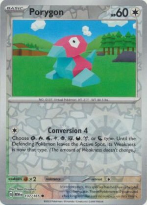Scarlet & Violet 151 137/165 Porygon (Reverse Holo)