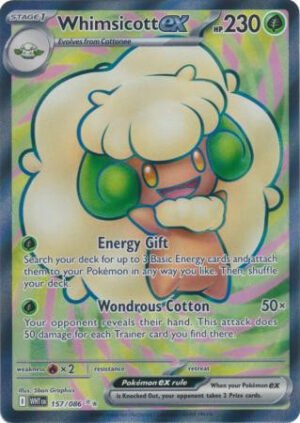 SV White Flare 157/086 Whimsicott ex (Full Art)