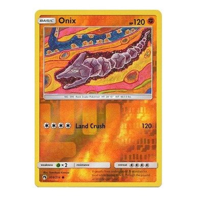 SM Lost Thunder 109/214 Onix (Reverse Holo)