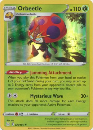 SWSH Lost Origin 020/196 Orbeetle (Holo)