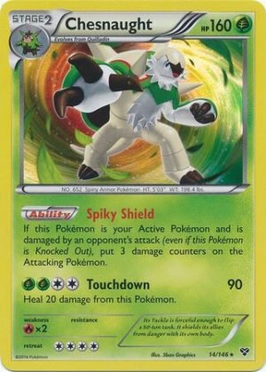 XY Base Set 14/146 Chesnaught (Holo)