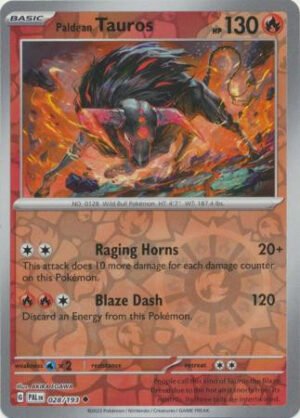 SV Paldea Evolved 028/193 Paldean Tauros (Reverse Holo)