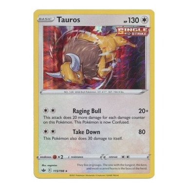Chilling Reign 115/198 Tauros (Holo)
