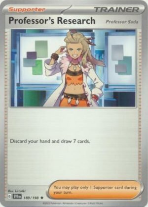 Scarlet & Violet (Base Set) 189/198 Professor's Research [Sada] (Non-Holo)
