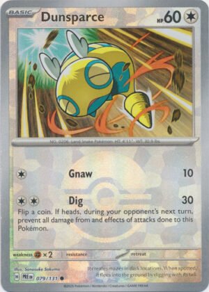 SV Prismatic Evolutions 079/131 Dunsparce (POKE BALL Pattern Holo)