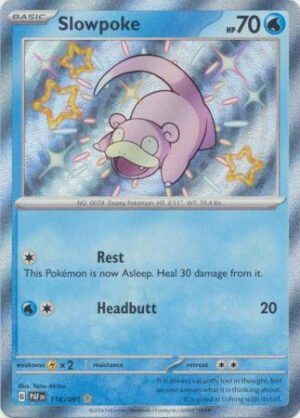 SV Paldean Fates 116/091 Slowpoke (Holo Shiny)