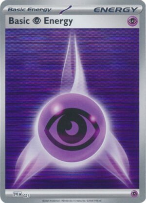 Scarlet & Violet SVE EN21 Basic Psychic Energy (Tinsel Holo)