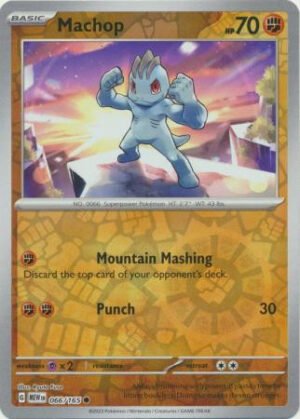 Scarlet & Violet 151 066/165 Machop (Reverse Holo)