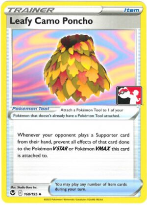 SWSH Silver Tempest 160/195 Leafy Camo Poncho (Prize Pack League Promo Non-Holo)