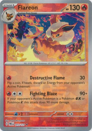 SV Prismatic Evolutions 013/131 Flareon (POKE BALL Pattern Holo)