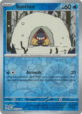 SV Twilight Masquerade 051/167 Snorunt (Reverse Holo)