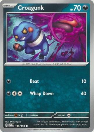 Scarlet & Violet (Base Set) 130/198 Croagunk