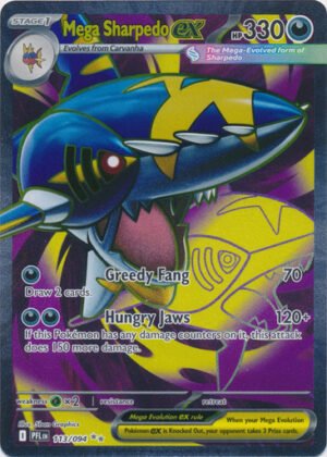 ME Phantasmal Flames 113/094 Mega Sharpedo ex (Full Art)