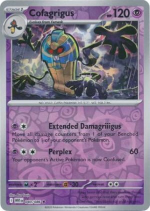 SV White Flare 040/086 Cofagrigus (Reverse Holo)
