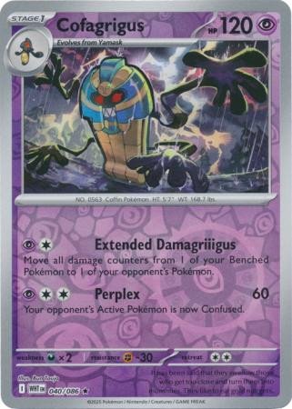 SV White Flare 040/086 Cofagrigus (Reverse Holo)