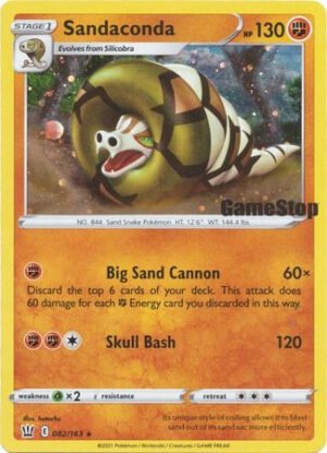 Battle Styles 082/163 Sandaconda (Cosmo Holo Gamestop Stamp)