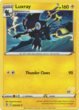Fusion Strike 093/264 Luxray (Pikachu Symbol 28)