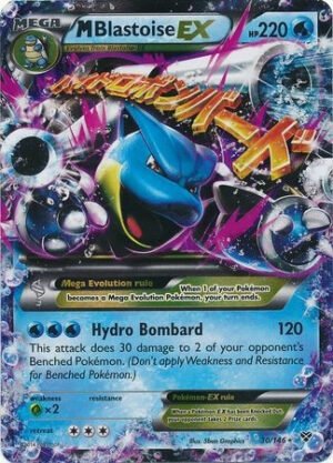 XY Base Set 30/146 M Blastoise EX (Half Art Mega)