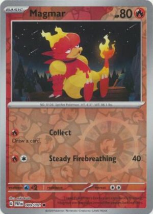 SV Paldean Fates 009/091 Magmar (Reverse Holo)