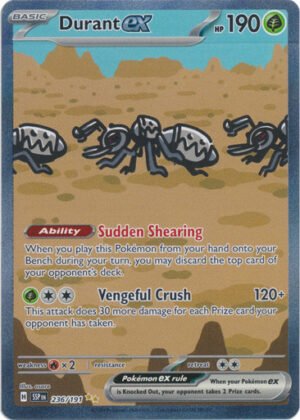 SV Surging Sparks 236/191 Durant ex (Alternative Art, Full Art)