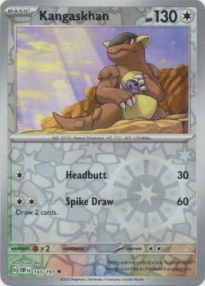 SV Obsidian Flames 165/197 Kangaskhan (Reverse Holo)