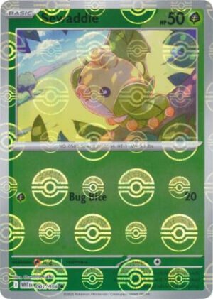 SV White Flare 001/086 Sewaddle (POKE BALL Reverse Holo)