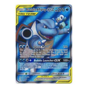 SM Cosmic Eclipse 214/236 Blastoise & Piplup GX (Tag Team Full Art)