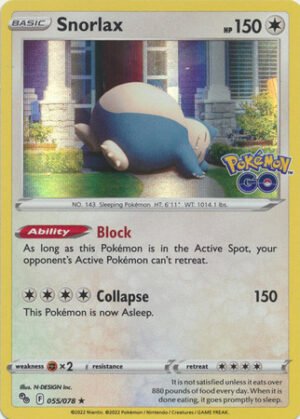 Pokemon GO 055/078 Snorlax (Holo)