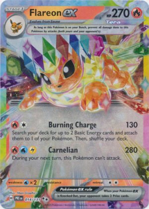 SV Prismatic Evolutions 014/131 Flareon ex (Half Art)
