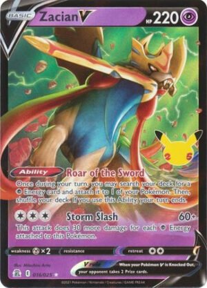 Celebrations 16/25 Zacian V (Half Art)