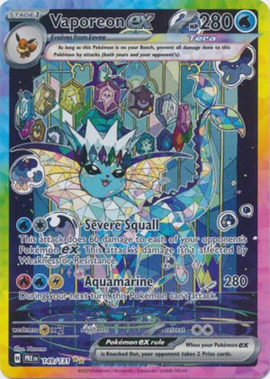 SV Prismatic Evolutions 149/131 Vaporeon ex (Alternative Art, Full Art)