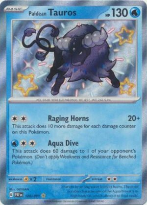 SV Paldean Fates 120/091 Paldean Tauros (Holo Shiny)