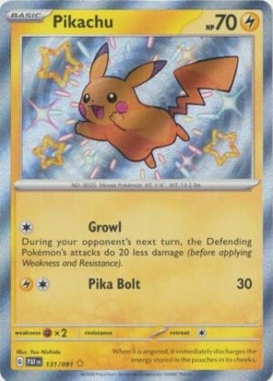 SV Paldean Fates 131/091 Pikachu (Holo Shiny)