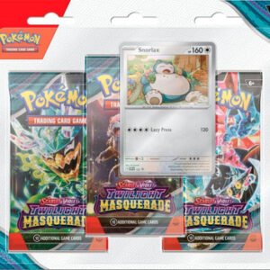 Scarlet and Violet Twilight Masquerade 3 Pack Blister Snorlax